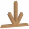 Ekena Millwork Saratoga Timber Gable Bracket, Western Red Cedar, 48"W x 32"H x 3 1/2"D x 3 1/2"F, 16/12 Pitch GBW048X32X0404SAR00SWR - alternate 4
